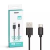 Przewód USB V-TAC typ C 1M czarny seria pearl VT-5302